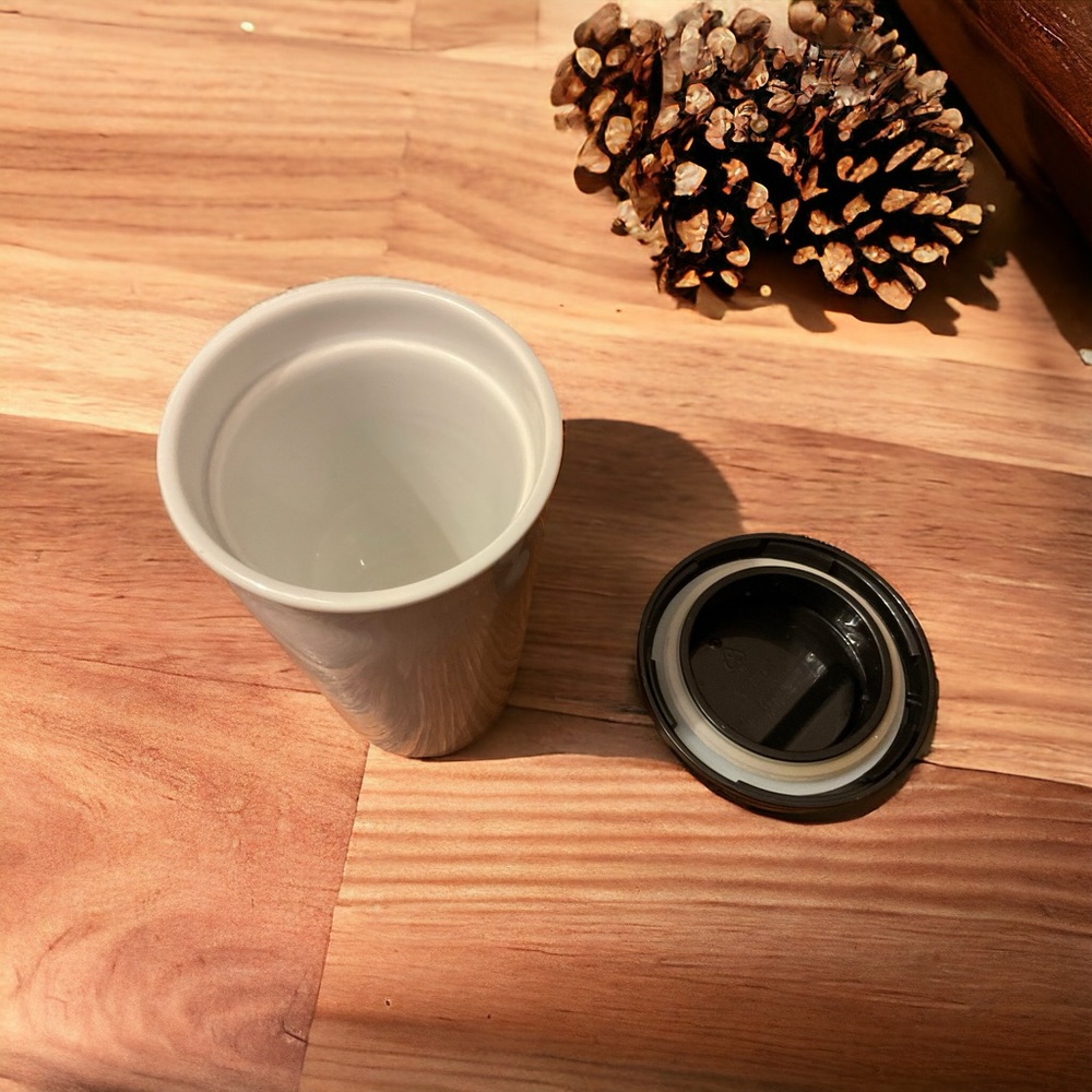 Starbucks Classic Logo Thermal Glass 12 Ounce Travel Cup! - Picture 10 of 16